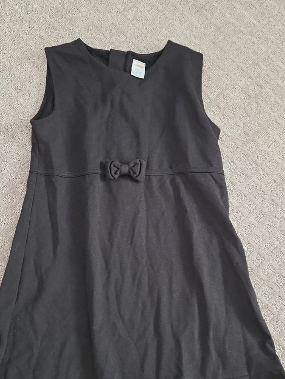 Gymboree Girls' Black Sleeveless Formal Dress with Bow Accent